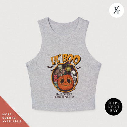 Horror Nights 2024 "Lil Boo" Racer Tank Top for woman