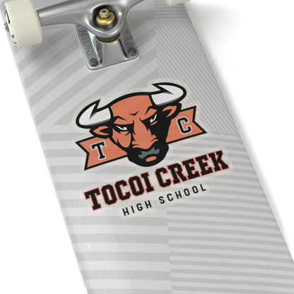 TC Toro Block Head Sticker – Tocoi Creek Bull Mascot Decal