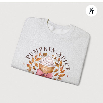 "Pumpkin Spice Coffee Club" Adorable Women's Fall Sweatshirt