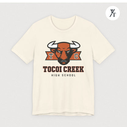 TC Toro Block Head Tee – Tocoi Creek High School Spirit Shirt