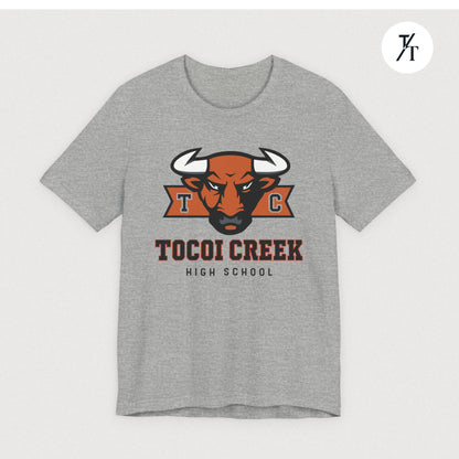 TC Toro Block Head Tee – Tocoi Creek High School Spirit Shirt