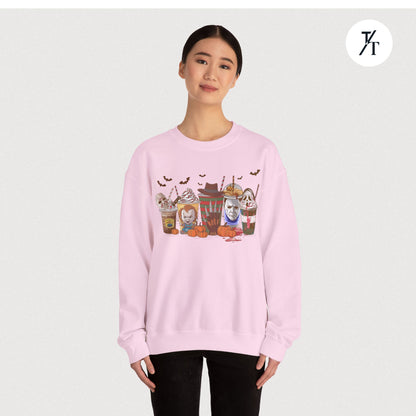Horror Characters Coffee Sweatshirt
