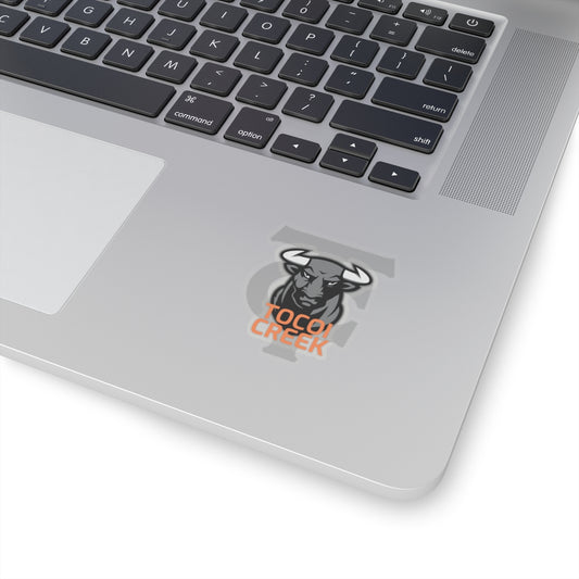 Mono Shadow Toro Sticker – Tocoi Creek Mascot Vinyl Decal