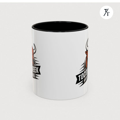 Tocoi Creek High School Accent Coffee Mug | Personalized Graduation Gift, School Spirit Mug, Custom Teacher Cup, Unique Student Gift