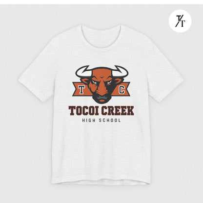 TC Toro Block Head Tee – Tocoi Creek High School Spirit Shirt
