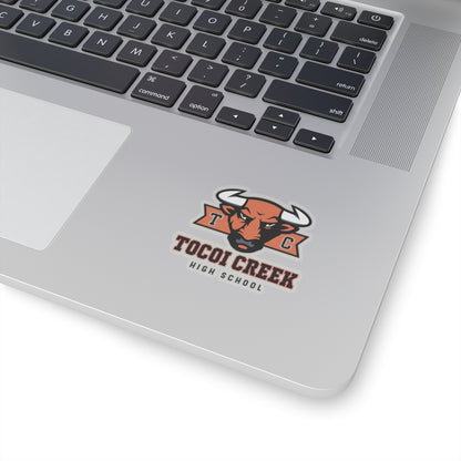 TC Toro Block Head Sticker – Tocoi Creek Bull Mascot Decal