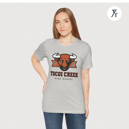 TC Toro Block Head Tee – Tocoi Creek High School Spirit Shirt