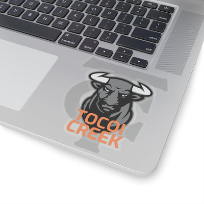 Mono Shadow Toro Sticker – Tocoi Creek Mascot Vinyl Decal