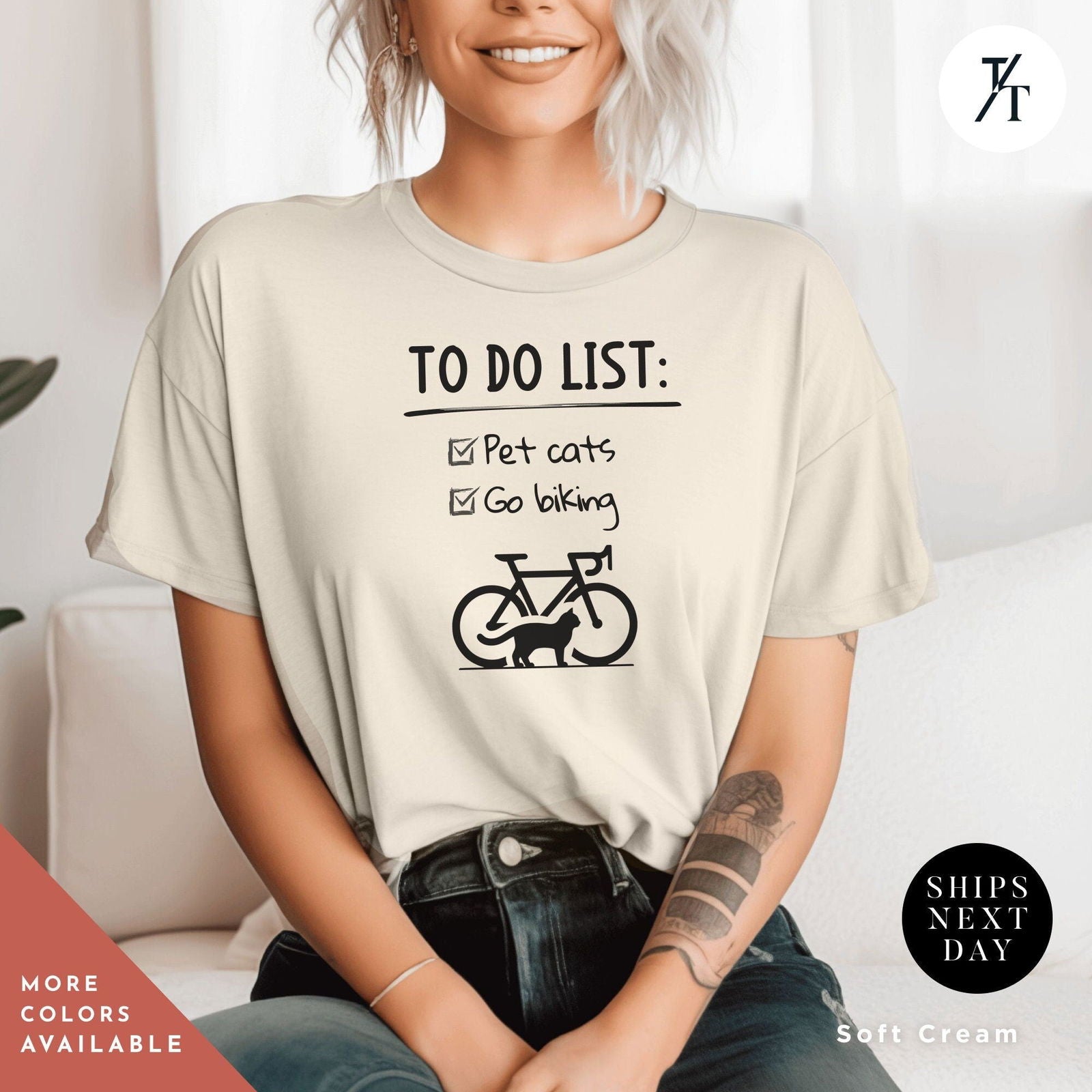 Funny Bicycle Shirt. Bicycle Gift. Bike Lover Shirt. Cyclist Gift. Mountain Biker tee. Cycling tee. Unisex cyclist tShirt - Trendy/Timeless Studio