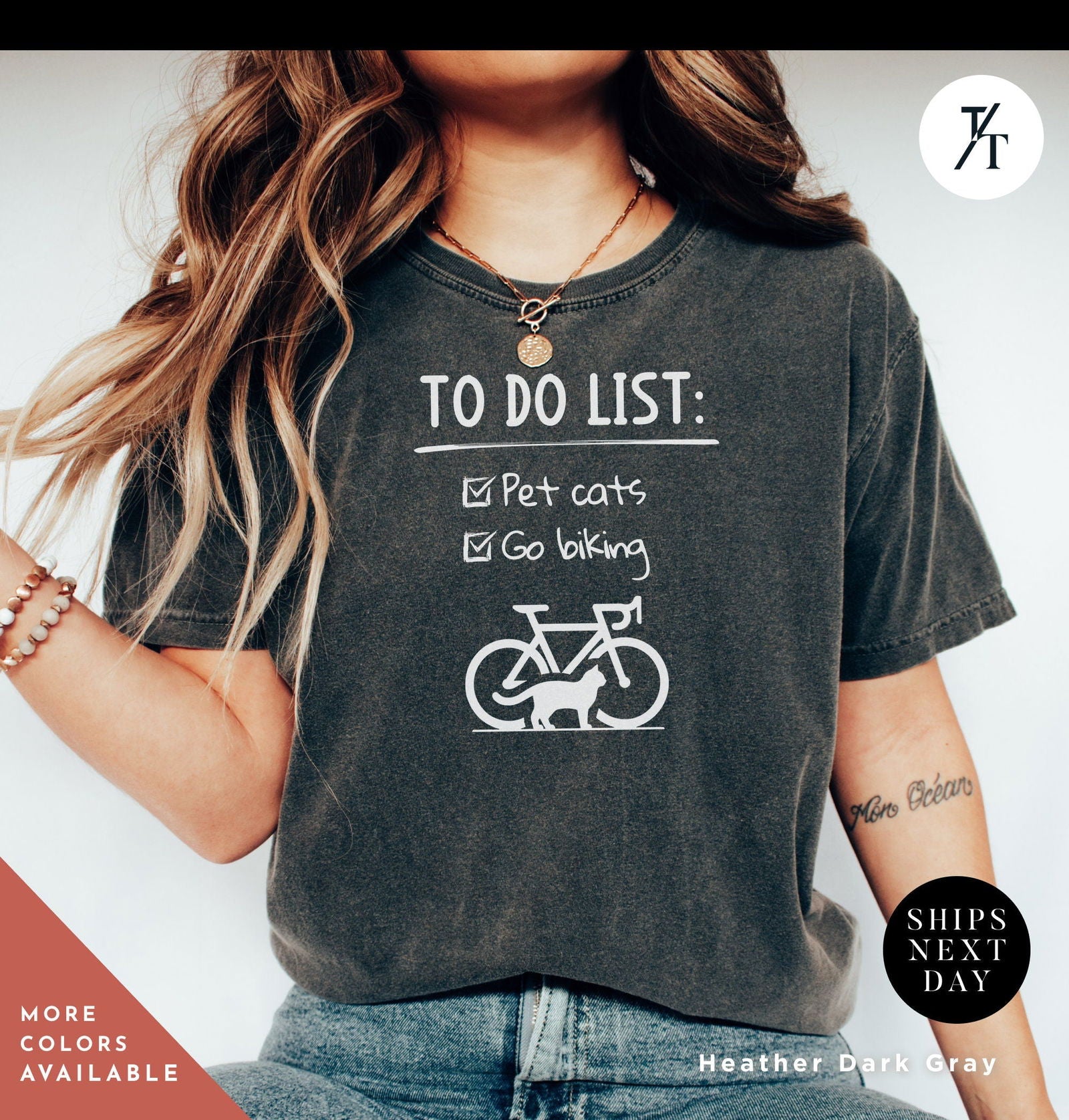 Funny Bicycle Shirt. Bicycle Gift. Bike Lover Shirt. Cyclist Gift. Mountain Biker tee. Cycling tee. Unisex cyclist tShirt - Trendy/Timeless Studio