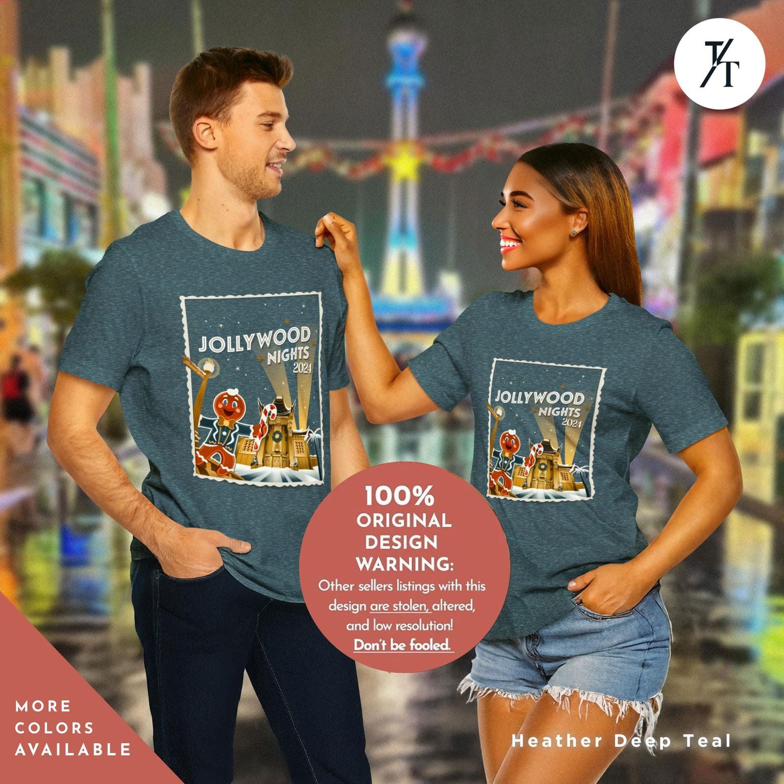 Hollywood nights 2024 christmas shirt hollywood nights shirt for Studios Holiday Matching Family Very Merry Merry Christmas 2024 Disneyworld - Trendy/Timeless Studio