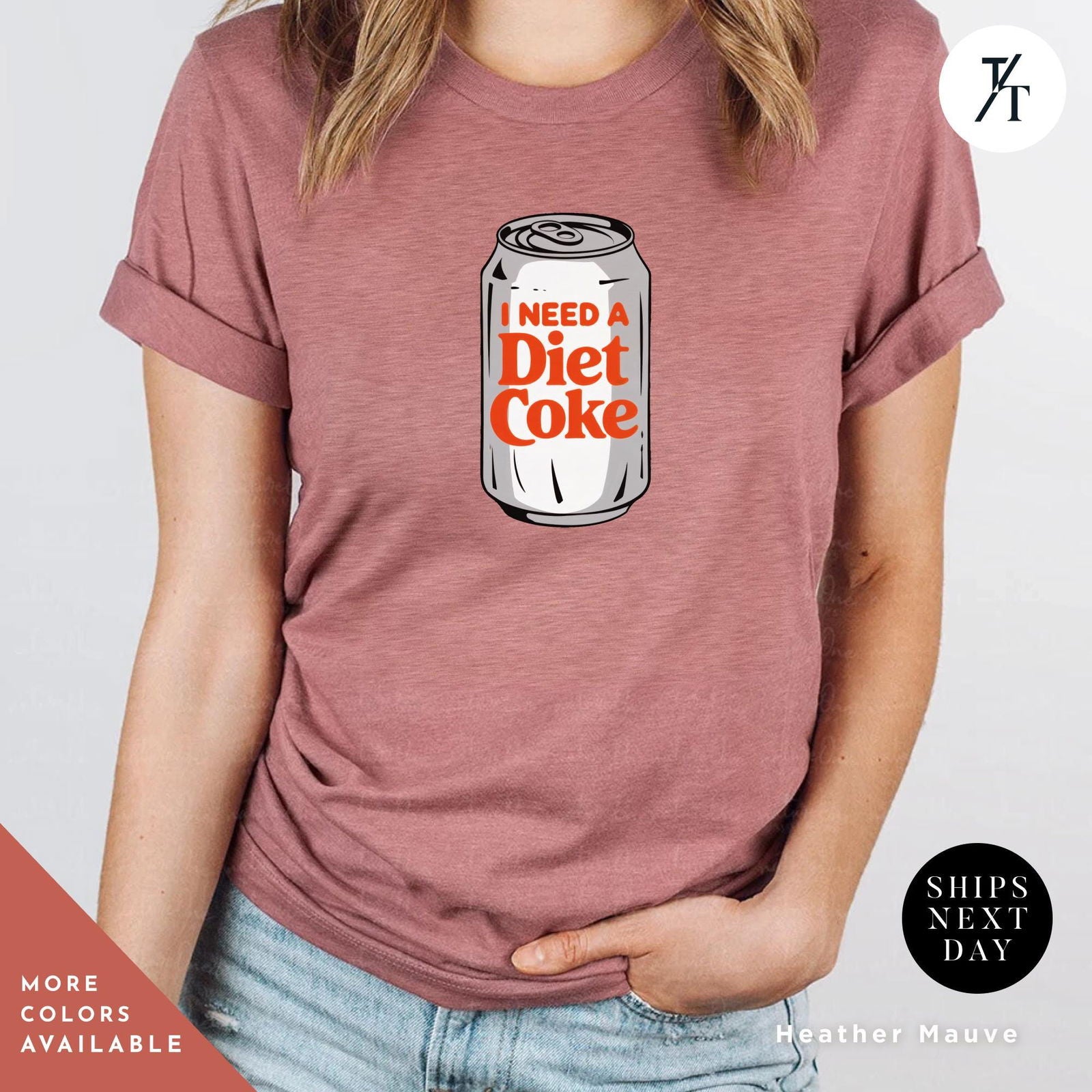 I Need a Diet Coke Can Shirt - Cute Soda Can Design - Perfect Gift for Diet Coke Fans - Trendy Apparel - Trendy/Timeless Studio