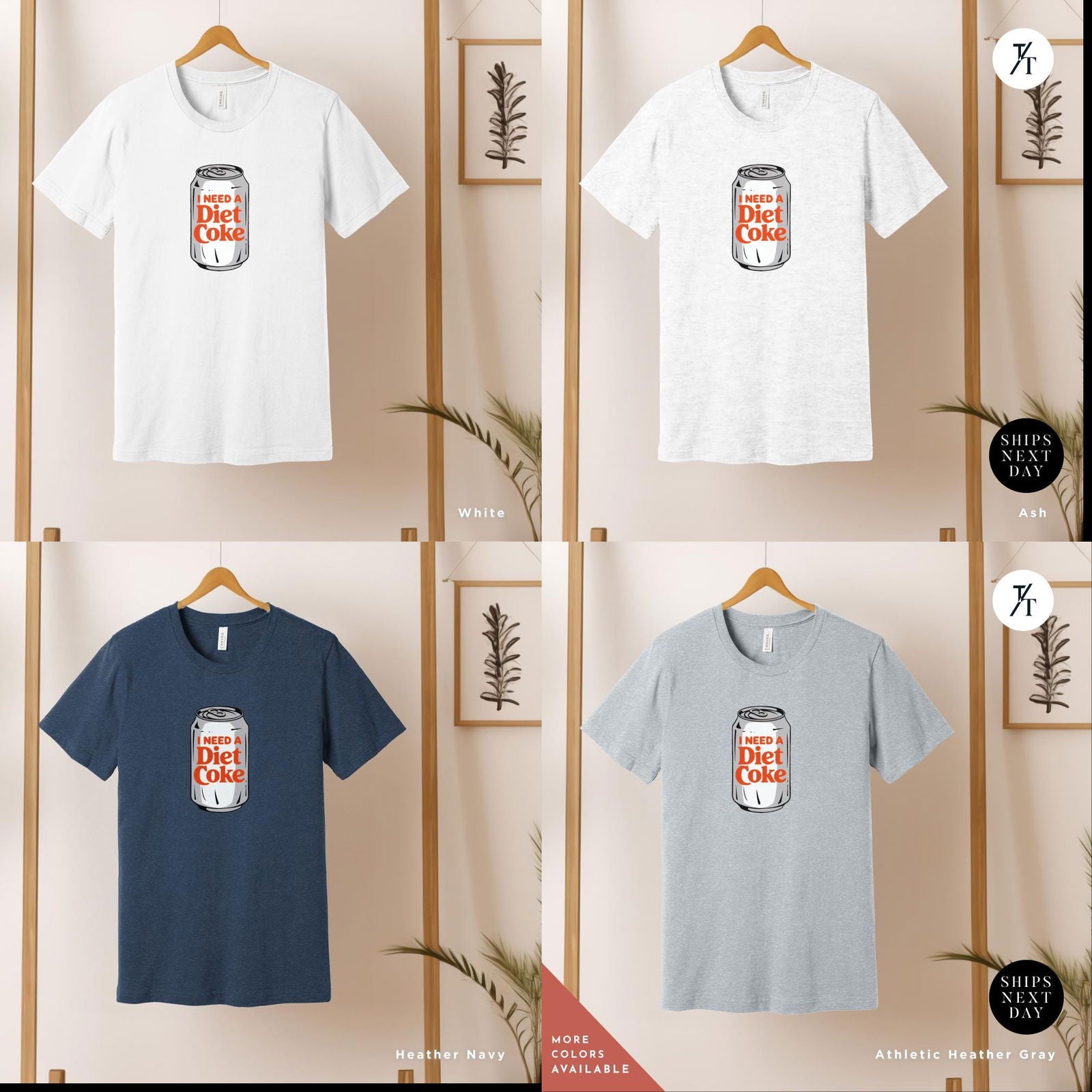 I Need a Diet Coke Can Shirt - Cute Soda Can Design - Perfect Gift for Diet Coke Fans - Trendy Apparel - Trendy/Timeless Studio