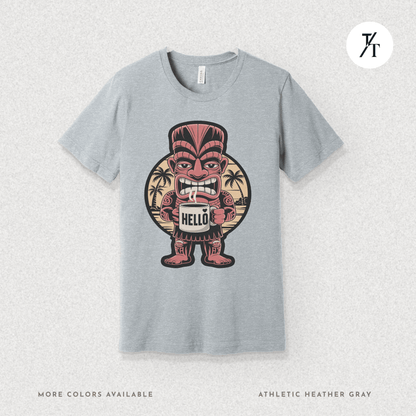 Tiki Coffee Warrior Tee – Bold Retro Island Vibes Graphic Shirt