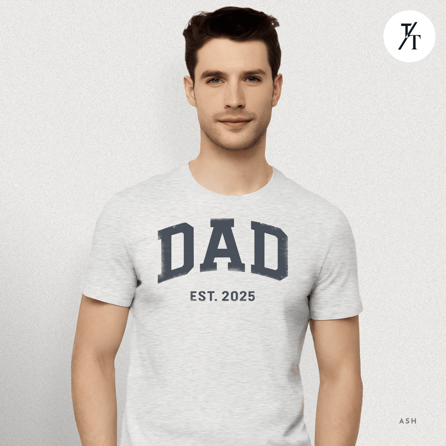 'Dad EST 2025' Vintage-style New Dad gift Father's Day Graphic T-shirt