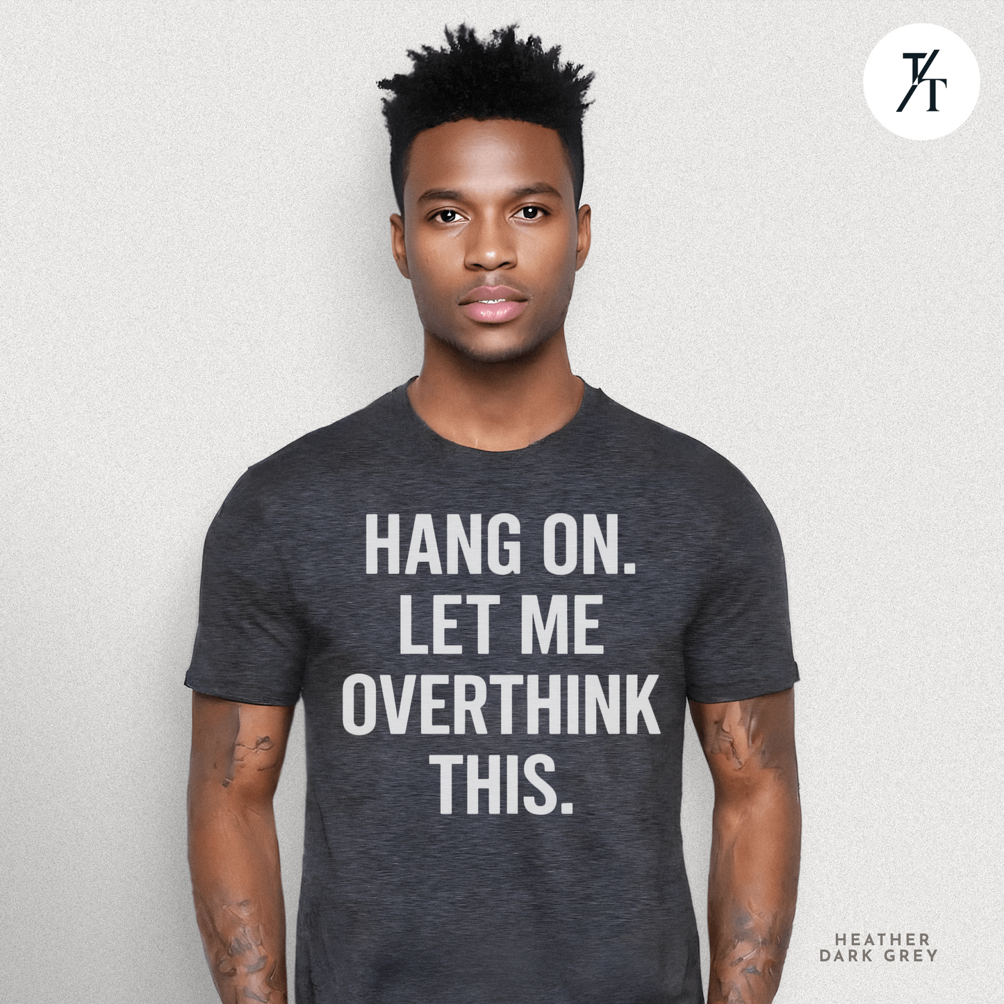"Hang On, Let Me Overthink This" Overthink Club Tee – Funny Introvert Mental Health Shirt