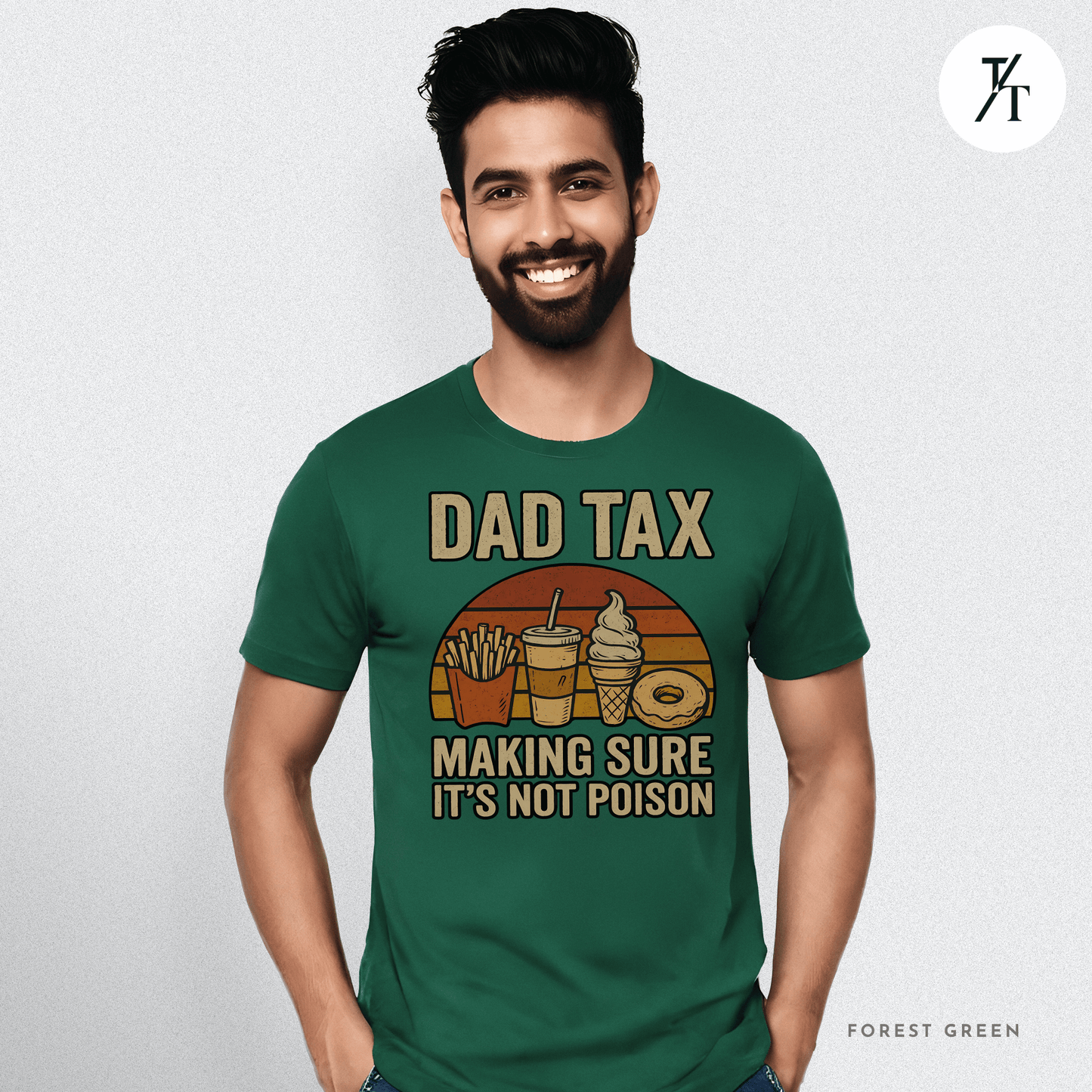 Funny 'Dad Tax' Retro Father's Day Graphic Tee for Dads