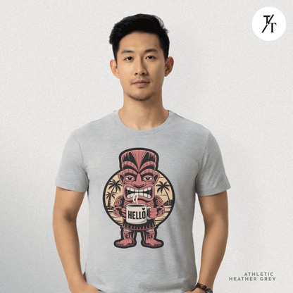 Tiki Coffee Warrior Tee – Bold Retro Island Vibes Graphic Shirt