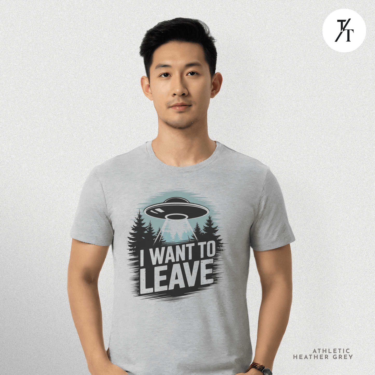 I Want To Leave UFO Tee – Funny Alien Abduction Graphic Shirt