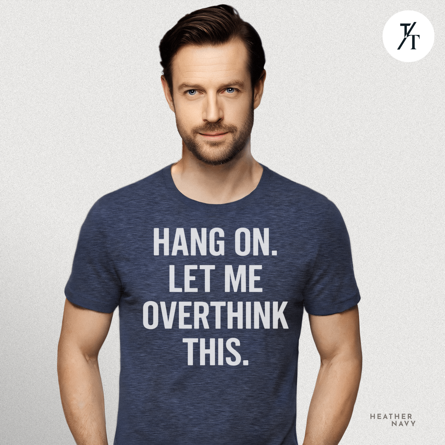 "Hang On, Let Me Overthink This" Overthink Club Tee – Funny Introvert Mental Health Shirt
