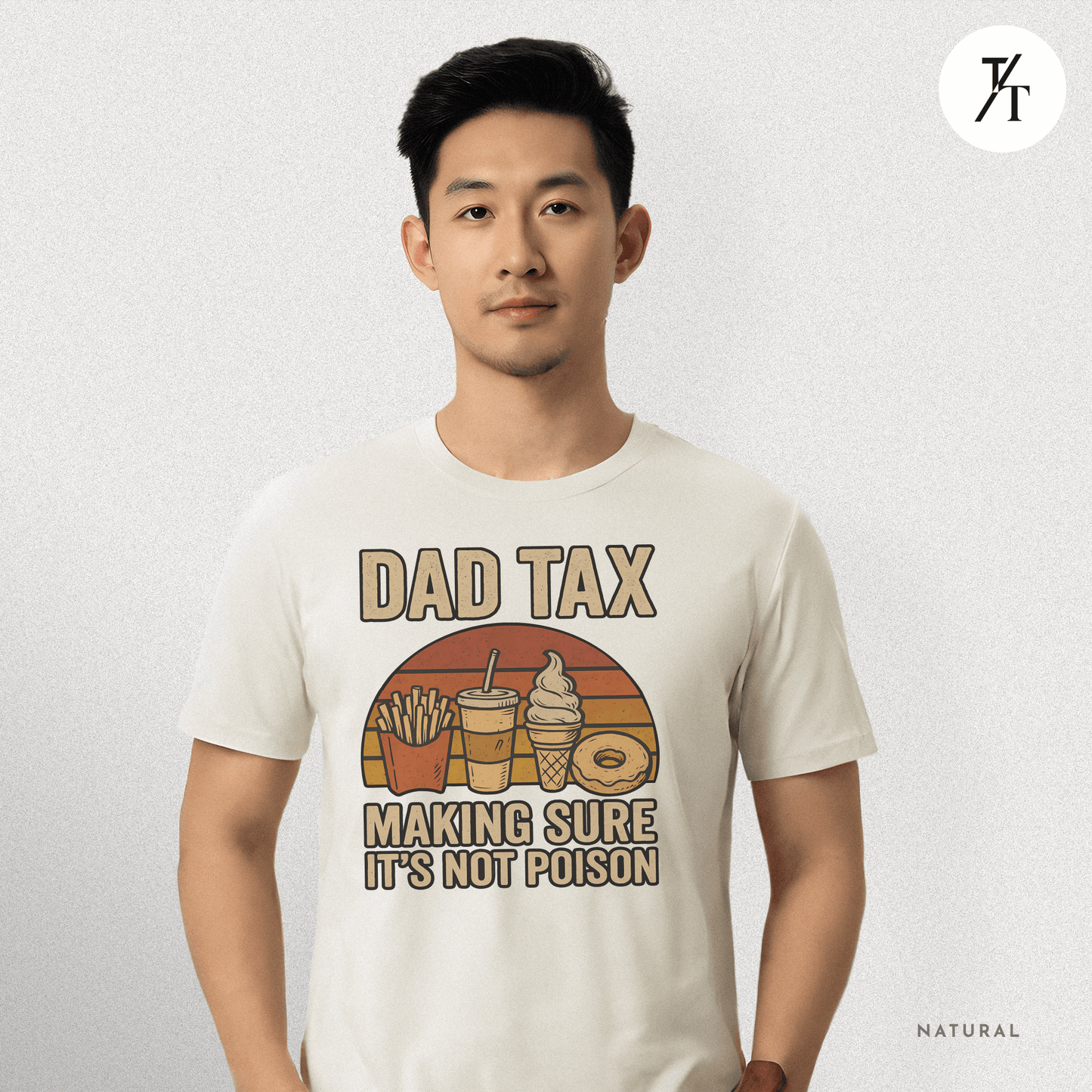 Funny 'Dad Tax' Retro Father's Day Graphic Tee for Dads