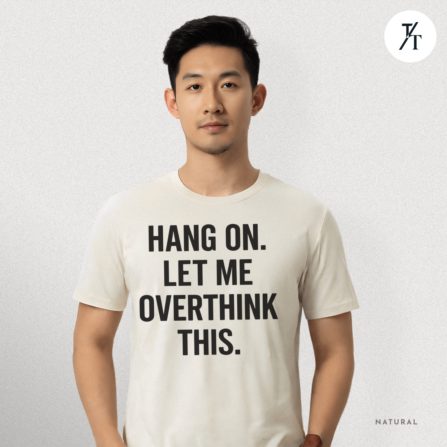 "Hang On, Let Me Overthink This" Overthink Club Tee – Funny Introvert Mental Health Shirt