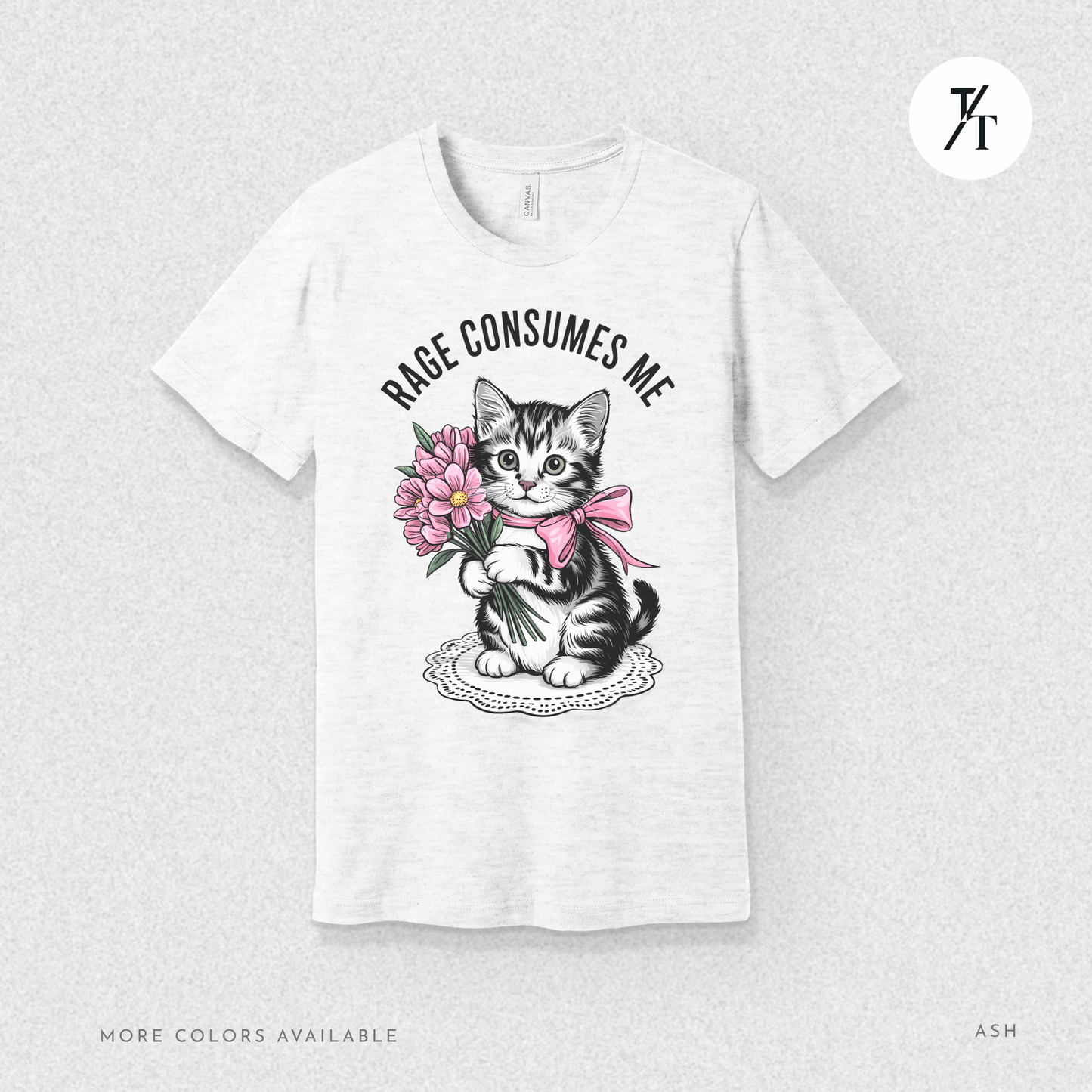 Rage Consumes Me Cat Tee – Cute but Unstable Kitten Shirt