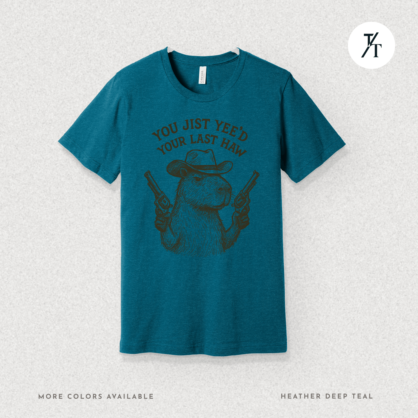 Yee’d Your Last Haw Capybara Tee – Funny Cowboy Meme Shirt