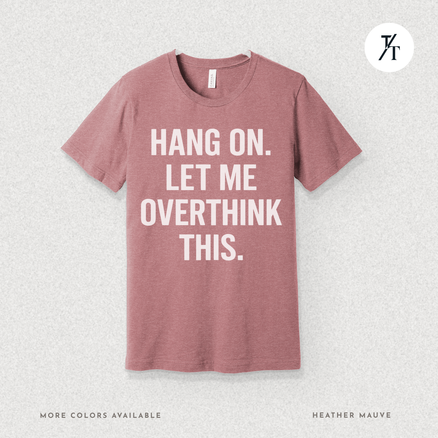 "Hang On, Let Me Overthink This" Overthink Club Tee – Funny Introvert Mental Health Shirt