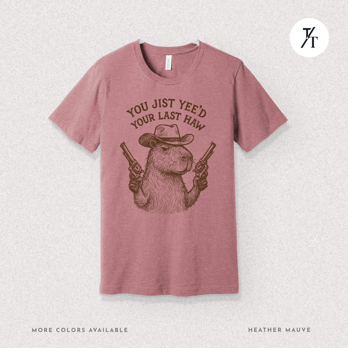 Yee’d Your Last Haw Capybara Tee – Funny Cowboy Meme Shirt