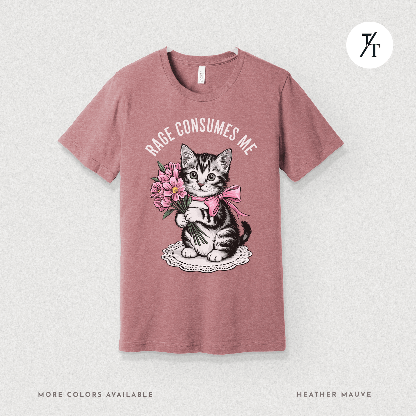 Rage Consumes Me Cat Tee – Cute but Unstable Kitten Shirt