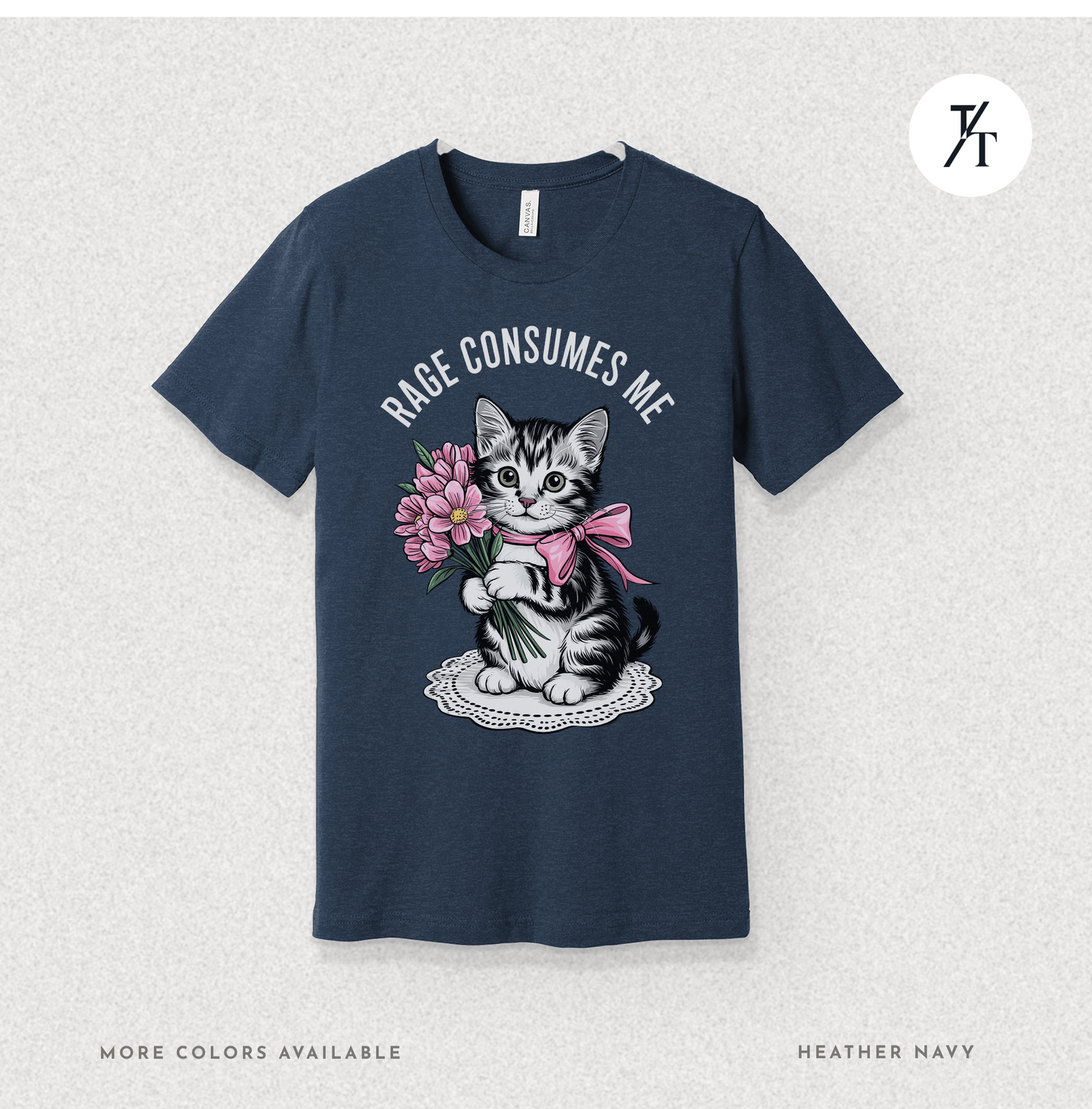 Rage Consumes Me Cat Tee – Cute but Unstable Kitten Shirt