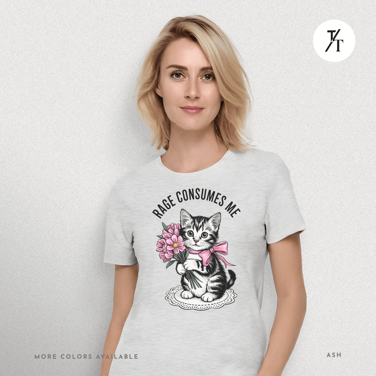 Rage Consumes Me Cat Tee – Cute but Unstable Kitten Shirt