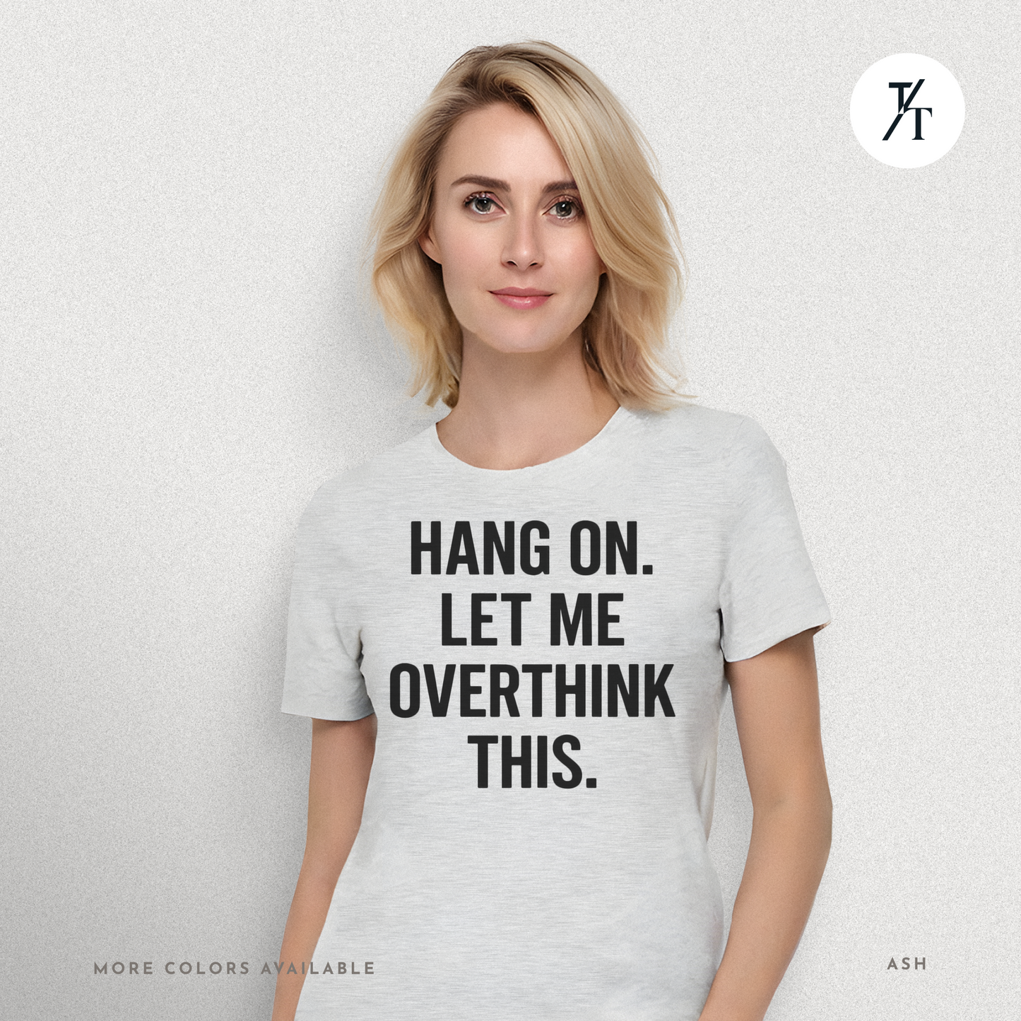 "Hang On, Let Me Overthink This" Overthink Club Tee – Funny Introvert Mental Health Shirt