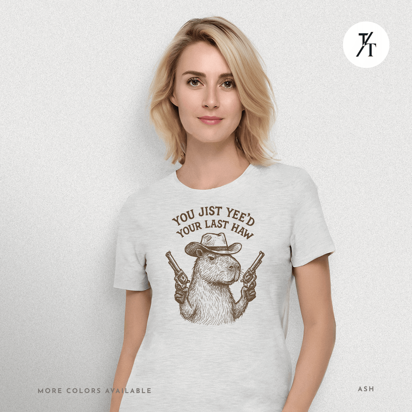 Yee’d Your Last Haw Capybara Tee – Funny Cowboy Meme Shirt