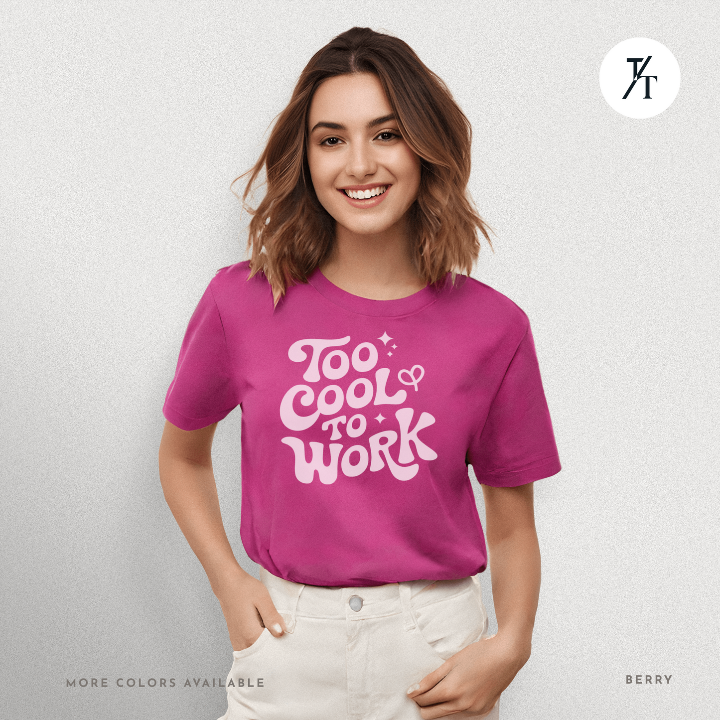 Too Cool To Work T-Shirt – Retro Lazy Day Graphic Tee