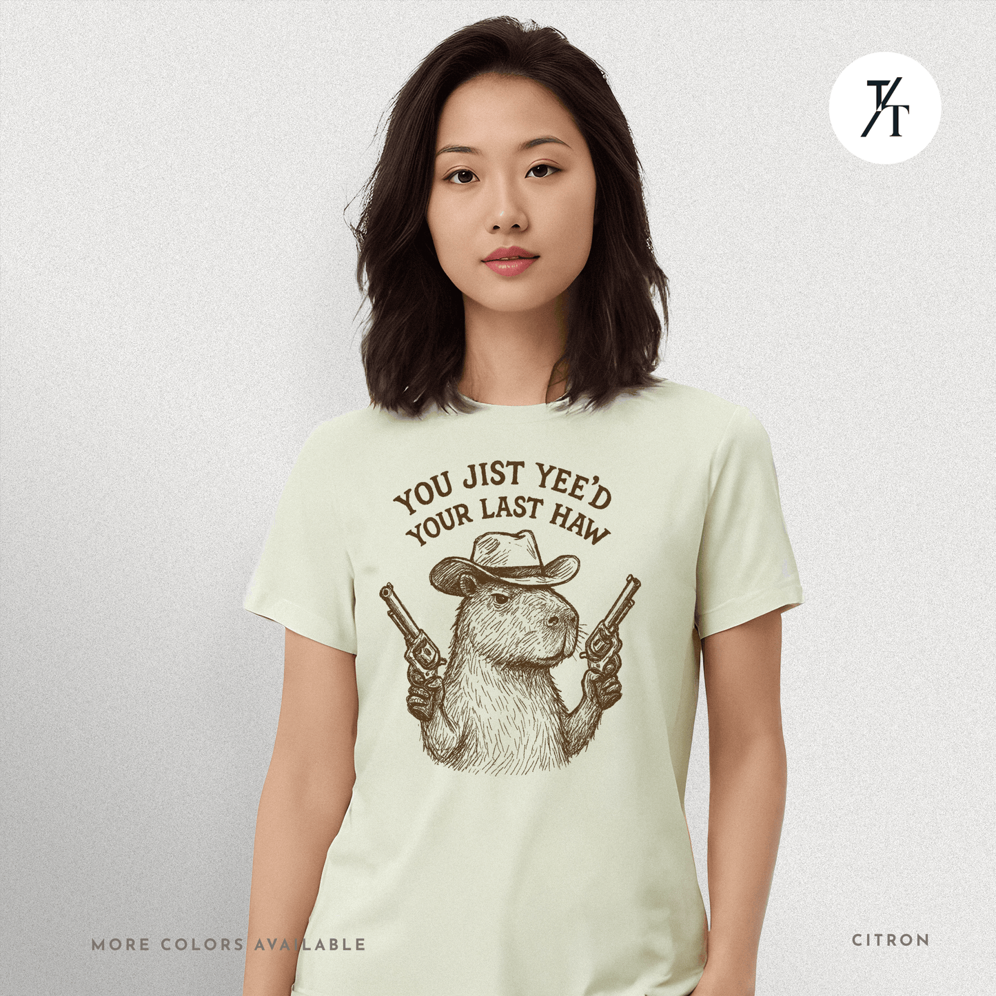 Yee’d Your Last Haw Capybara Tee – Funny Cowboy Meme Shirt