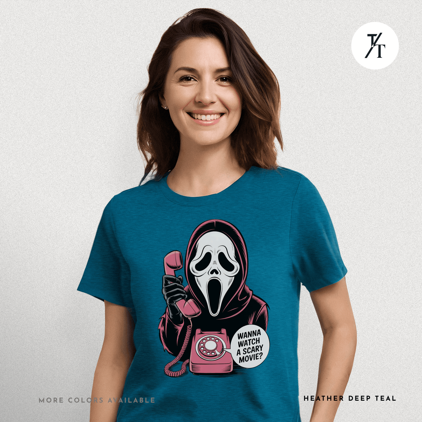 Wanna Watch a Scary Movie Tee – Horror Parody Graphic T-Shirt