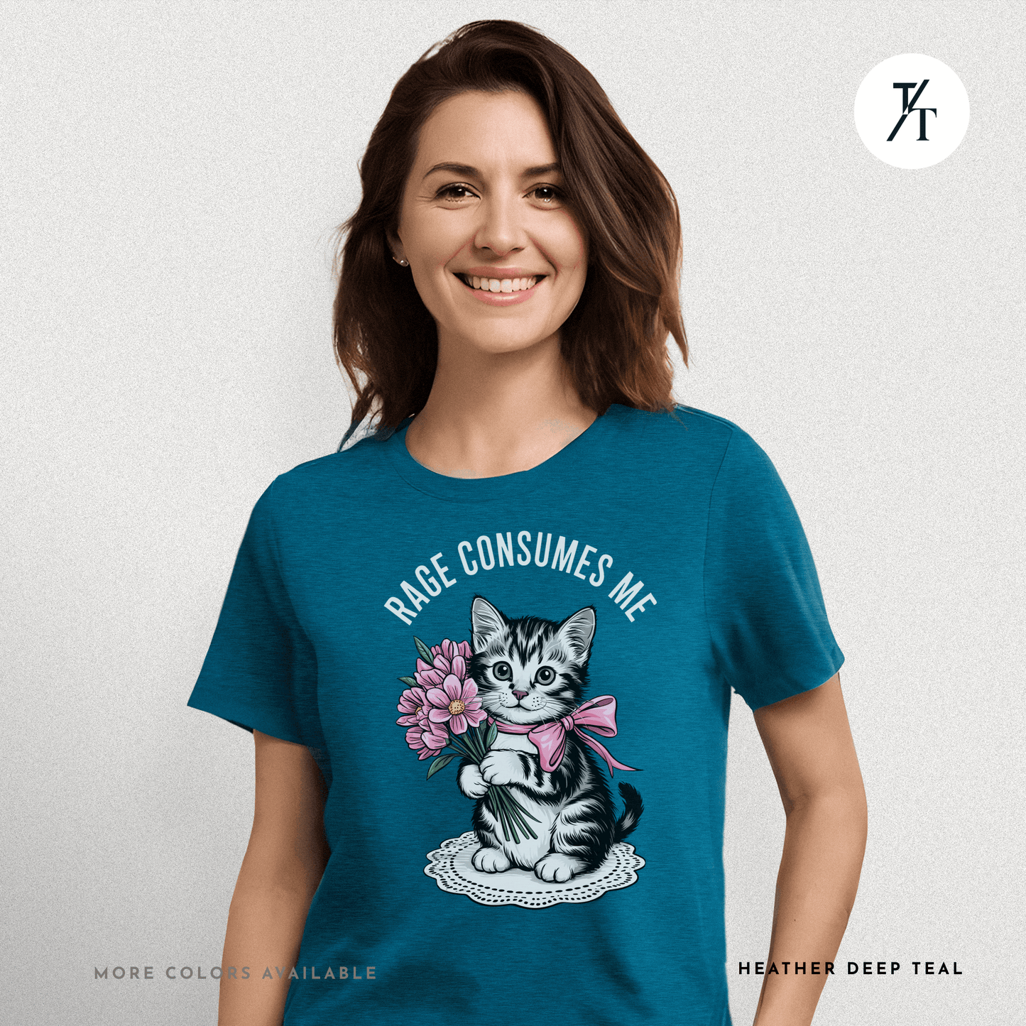 Rage Consumes Me Cat Tee – Cute but Unstable Kitten Shirt