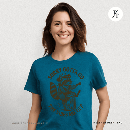 Raccoon Retreat: Cowboy Trash Panda, Retro Brown Cartoon- Graphic T-shirt