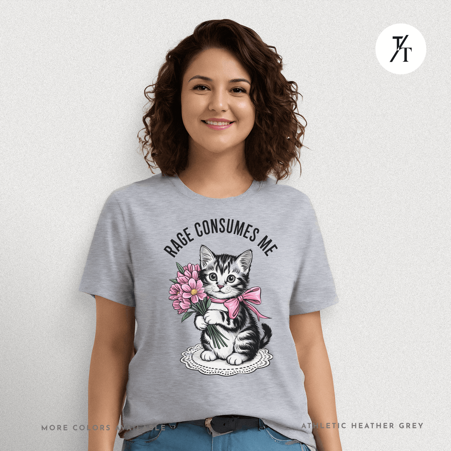 Rage Consumes Me Cat Tee – Cute but Unstable Kitten Shirt