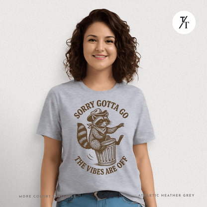 Raccoon Retreat: Cowboy Trash Panda, Retro Brown Cartoon- Graphic T-shirt