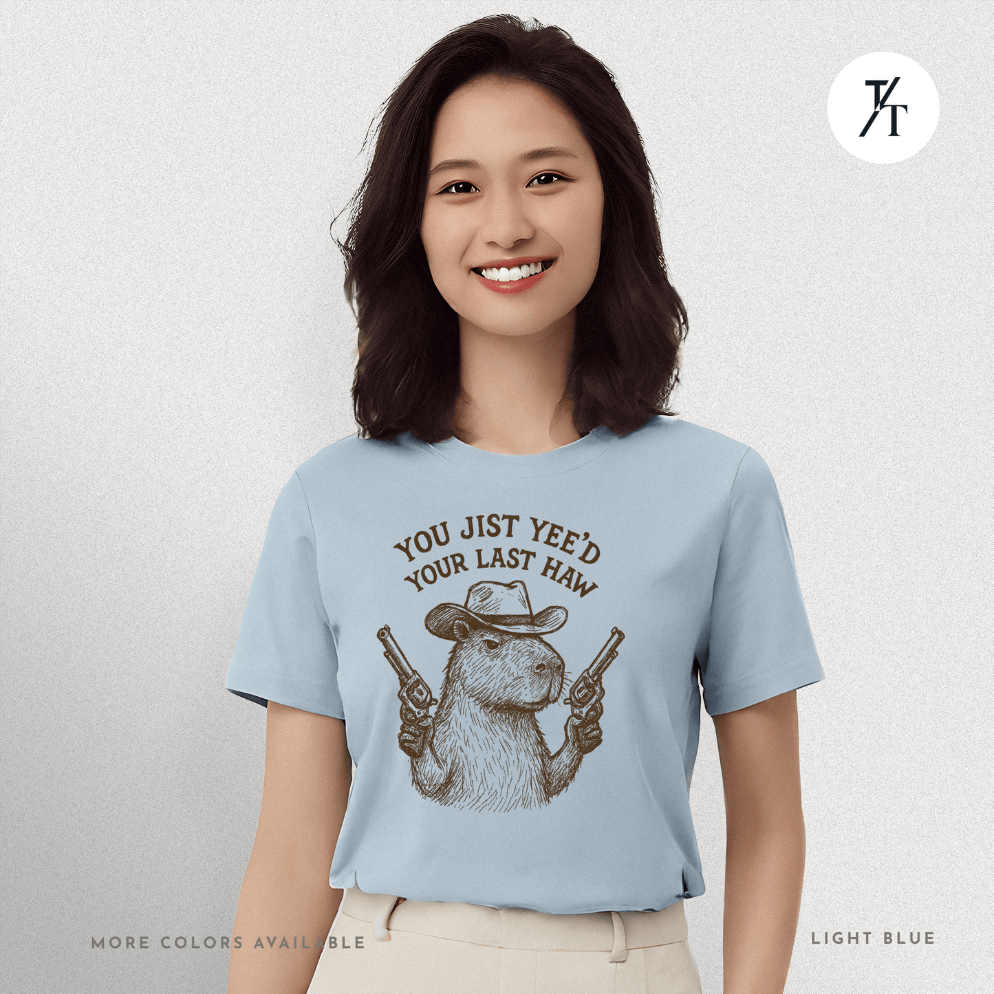Yee’d Your Last Haw Capybara Tee – Funny Cowboy Meme Shirt