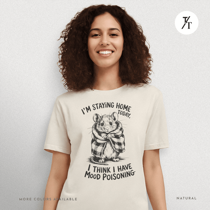 Funny Mouse Introvert Mood Poisoning Graphic Tee 🐭