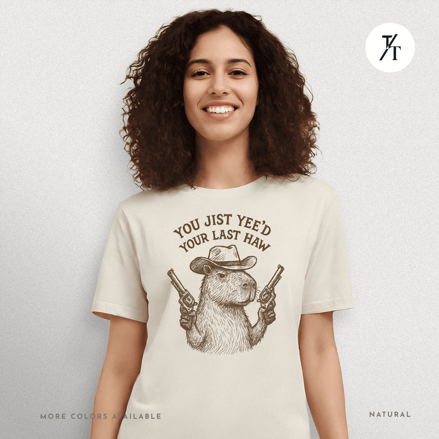 Yee’d Your Last Haw Capybara Tee – Funny Cowboy Meme Shirt