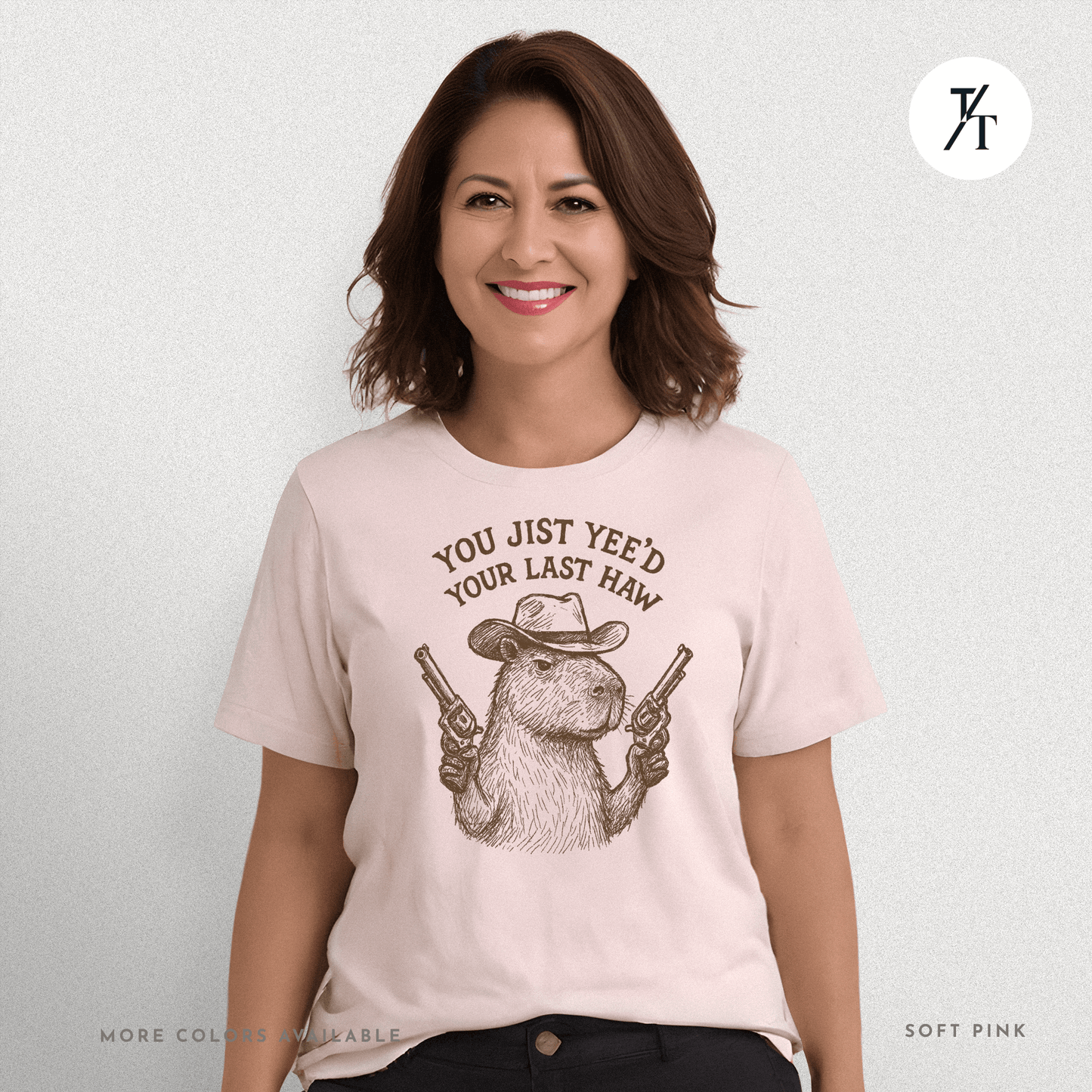 Yee’d Your Last Haw Capybara Tee – Funny Cowboy Meme Shirt