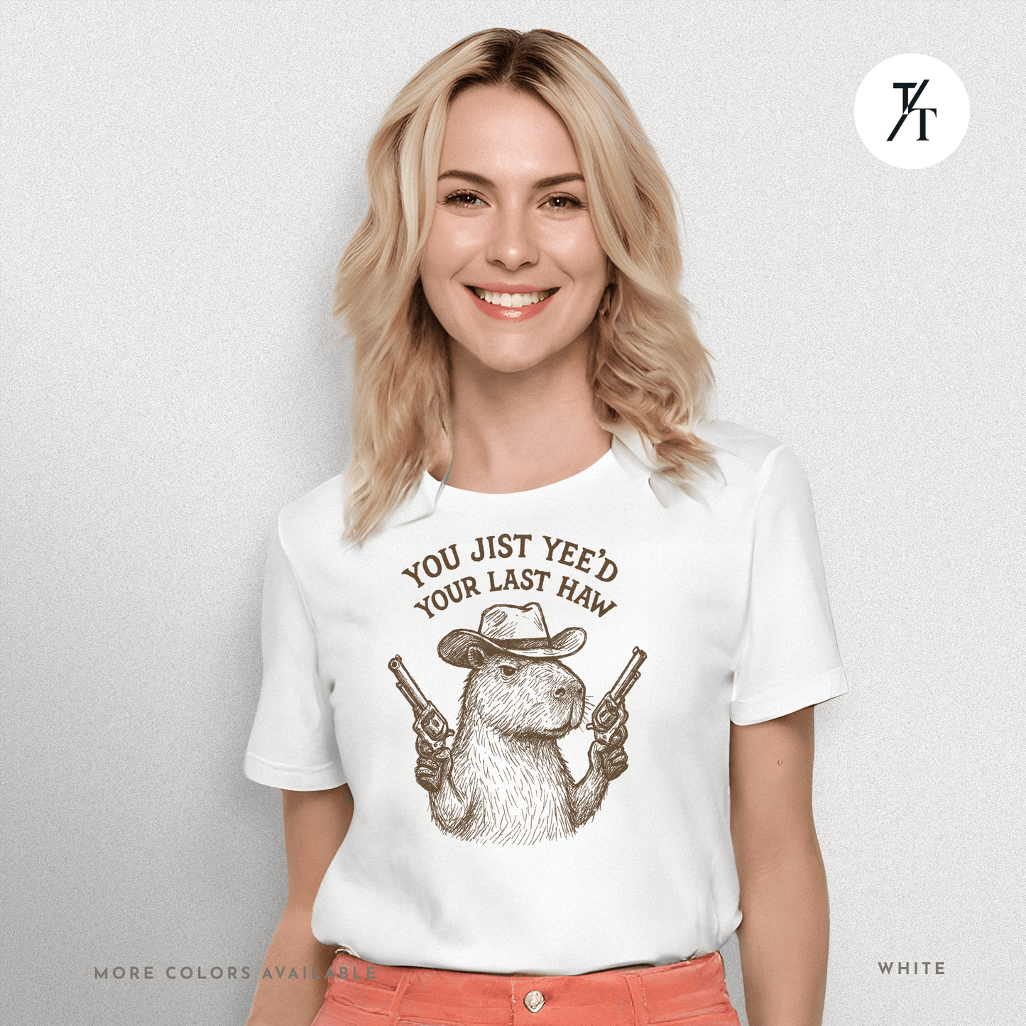 Yee’d Your Last Haw Capybara Tee – Funny Cowboy Meme Shirt