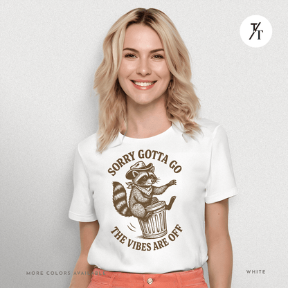 Raccoon Retreat: Cowboy Trash Panda, Retro Brown Cartoon- Graphic T-shirt