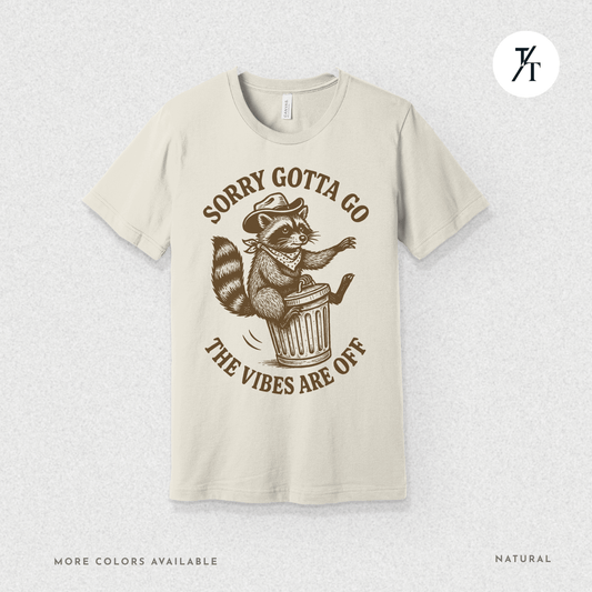 Raccoon Retreat: Cowboy Trash Panda, Retro Brown Cartoon- Graphic T-shirt