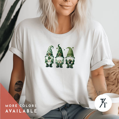 Happy St Patricks Day Gnomes Shirt Clover Tee Gift